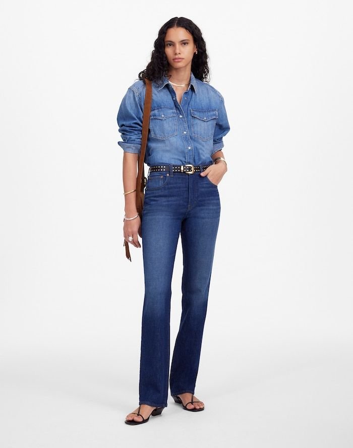 The Longline Straight Jean (Birch Wash)
