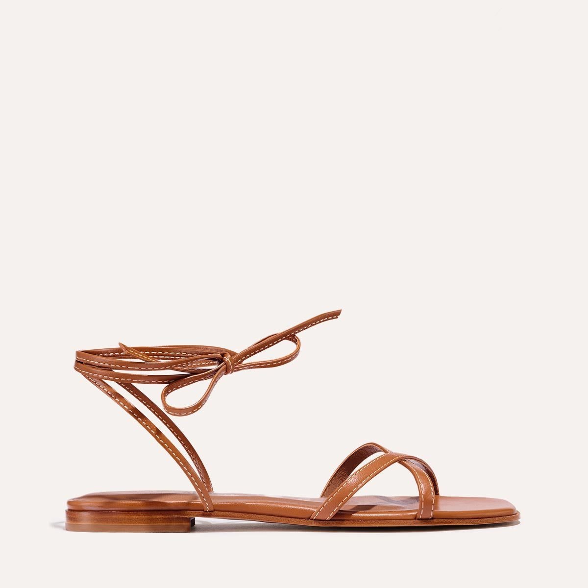 The Wrap Sandal (Saddle Nappa)