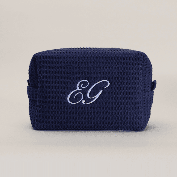 Classic Monogram Waffle Pouch