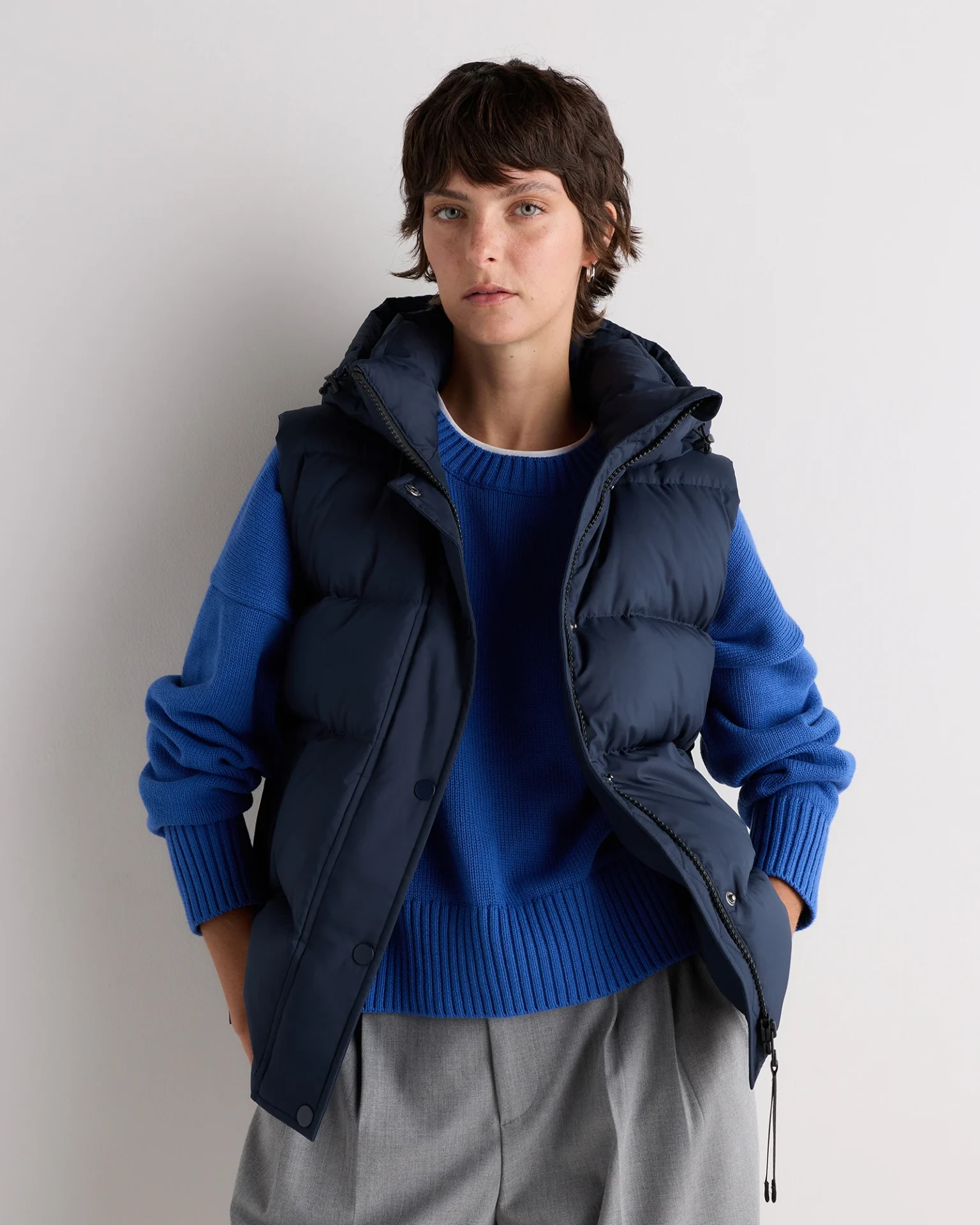 Responsible Down Puffer Vest (Oatmilk)