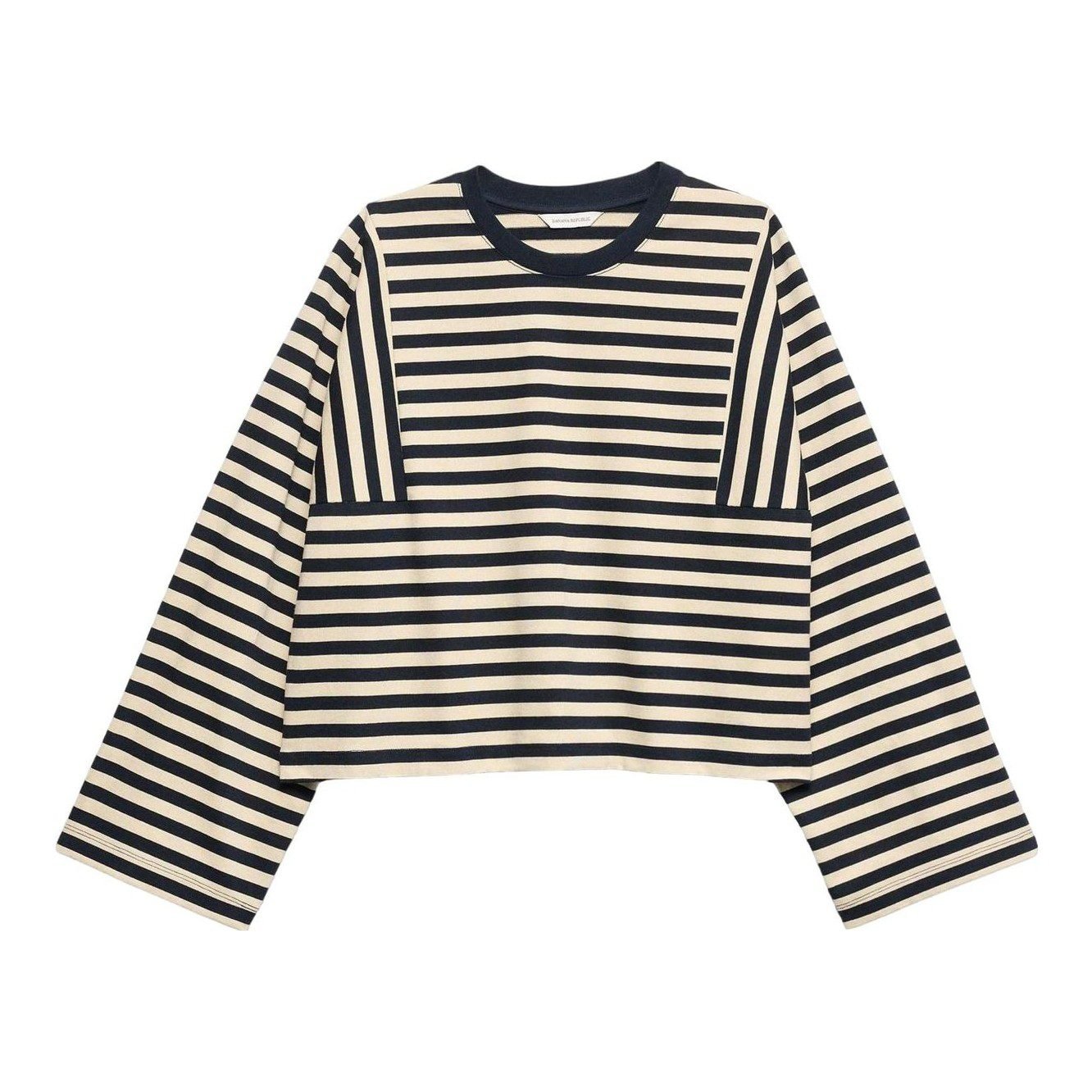 Heavyweight Cotton Boxy T-Shirt (Cream Stripe)