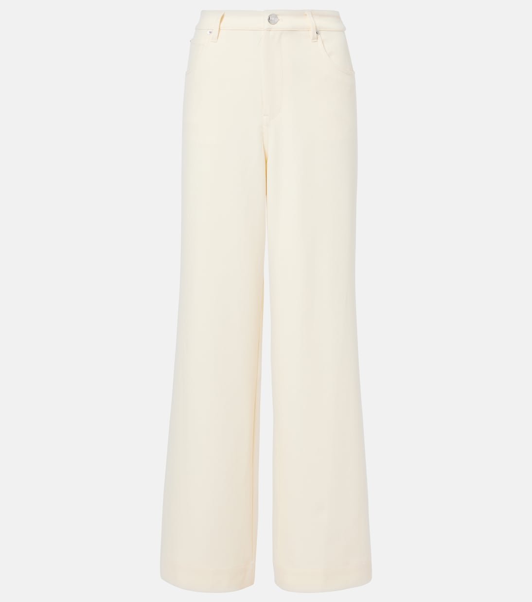 Grayson Wide-Leg Pants (White/Ecru)