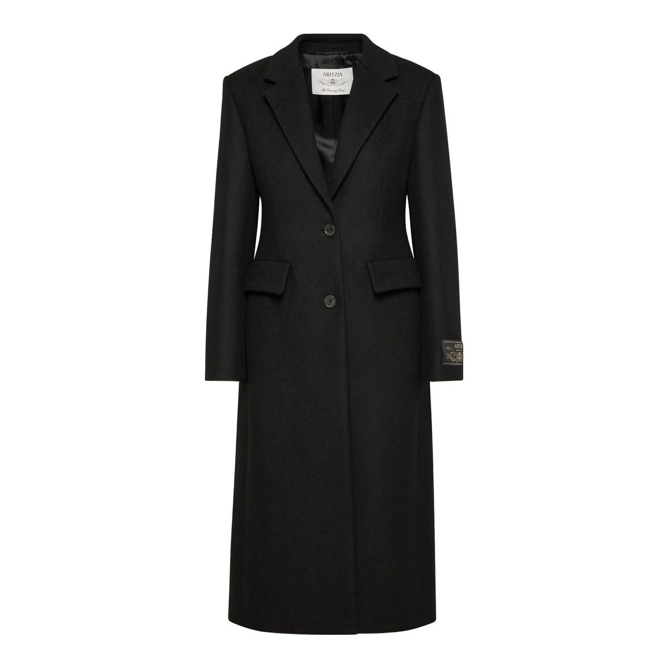 The Evening Coat - Luxe Wool Cashmere (Black)