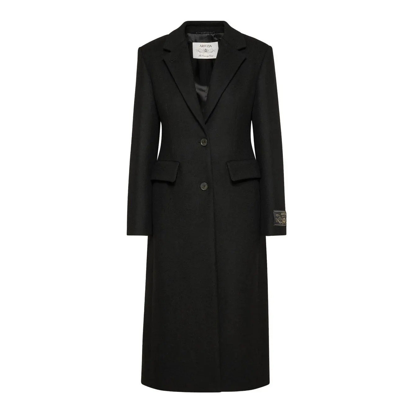 The Evening Coat - Luxe Wool Cashmere (Black)