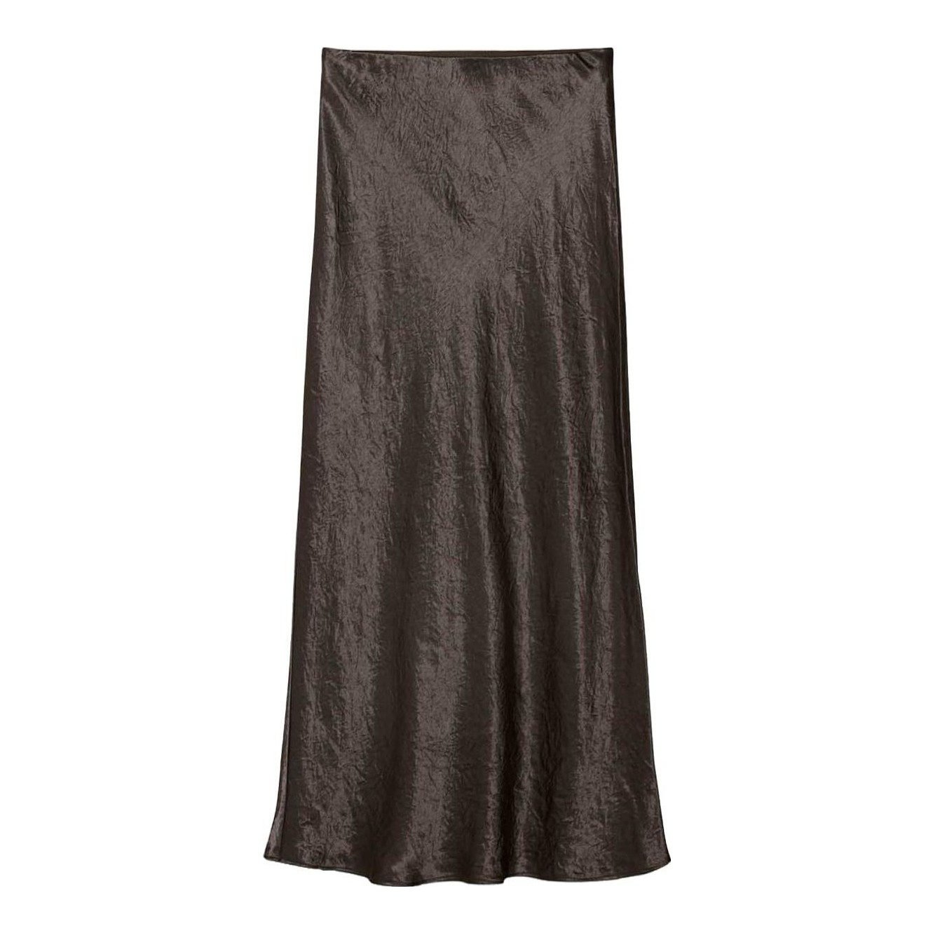 Slip Satin Maxi Skirt (Black)