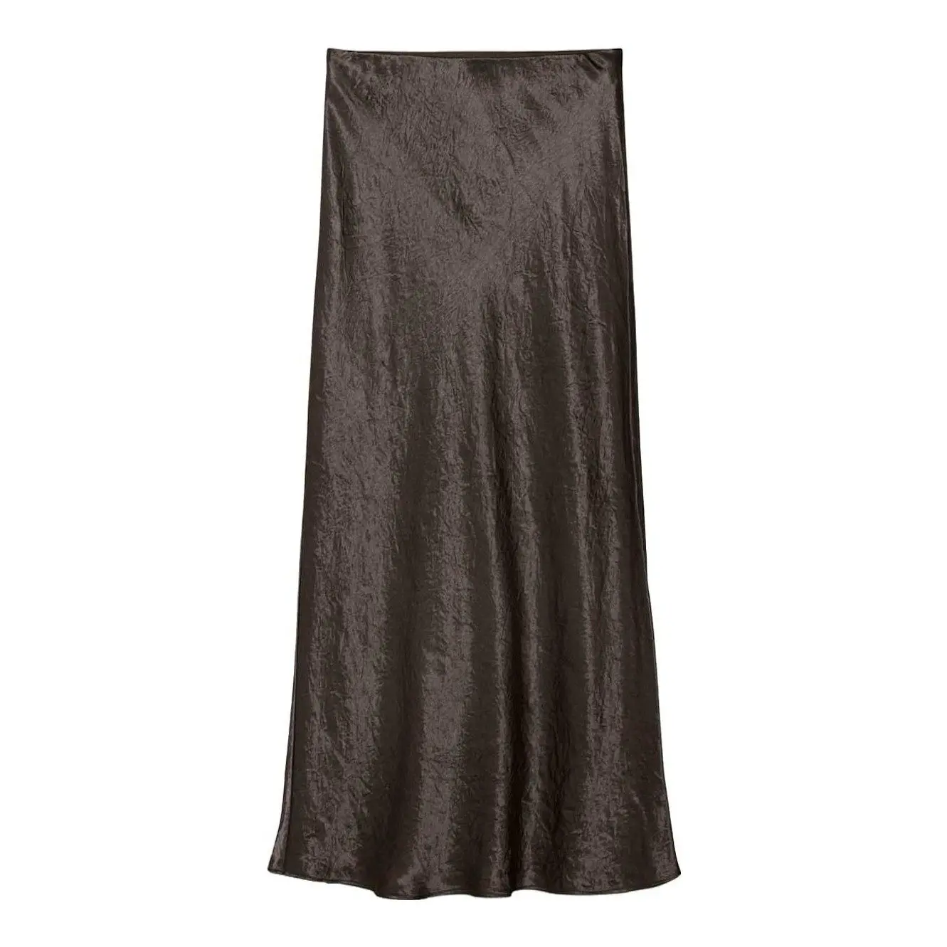 Slip Satin Maxi Skirt (Black)