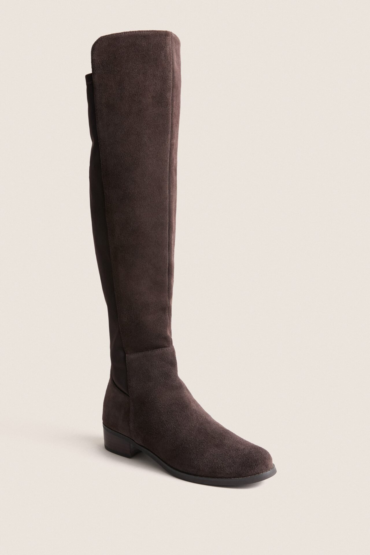 Exclusive Brown Suede Waterproof Velma Boots (Over-the-Knee)
