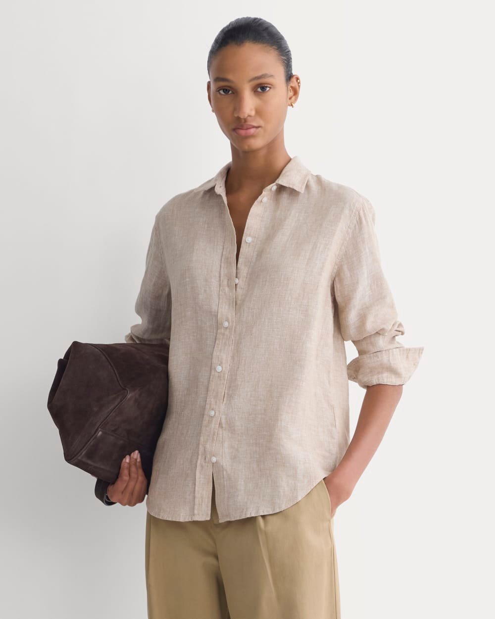 The Must-Have Shirt in Linen (Cornstalk Chambray)