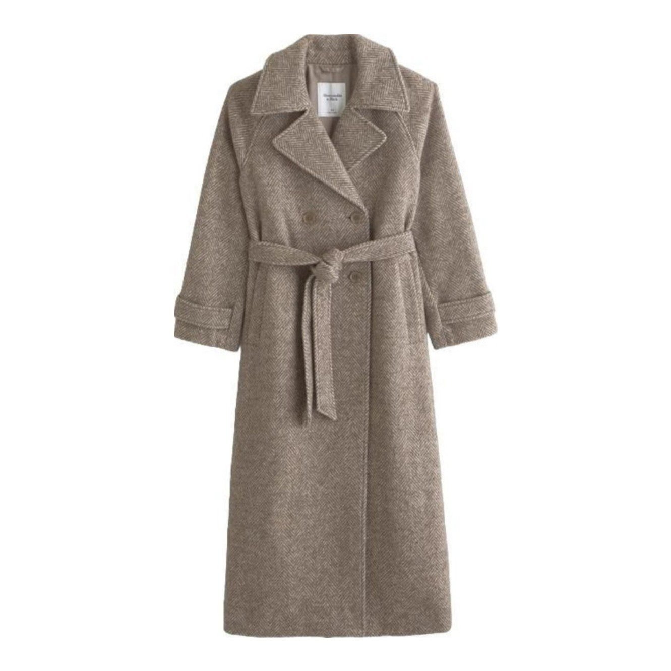 A&F Carrie Wool-Blend Trench Coat