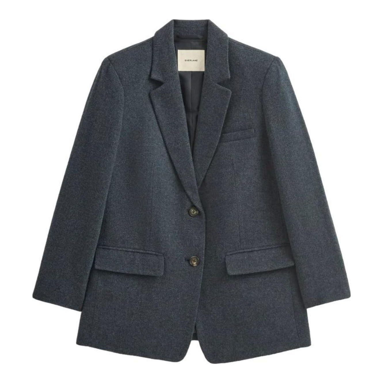 The Oversized Blazer in Buttersmooth (Black)