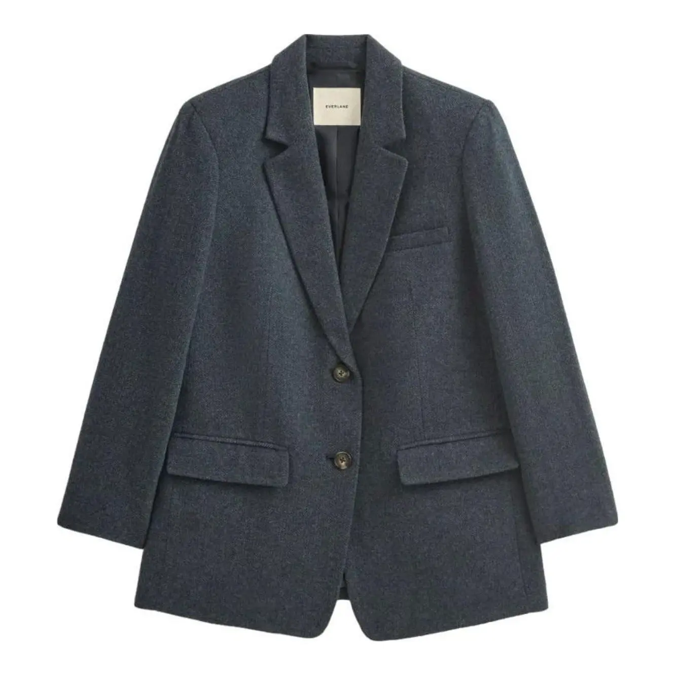 The Oversized Blazer in Buttersmooth (Black)