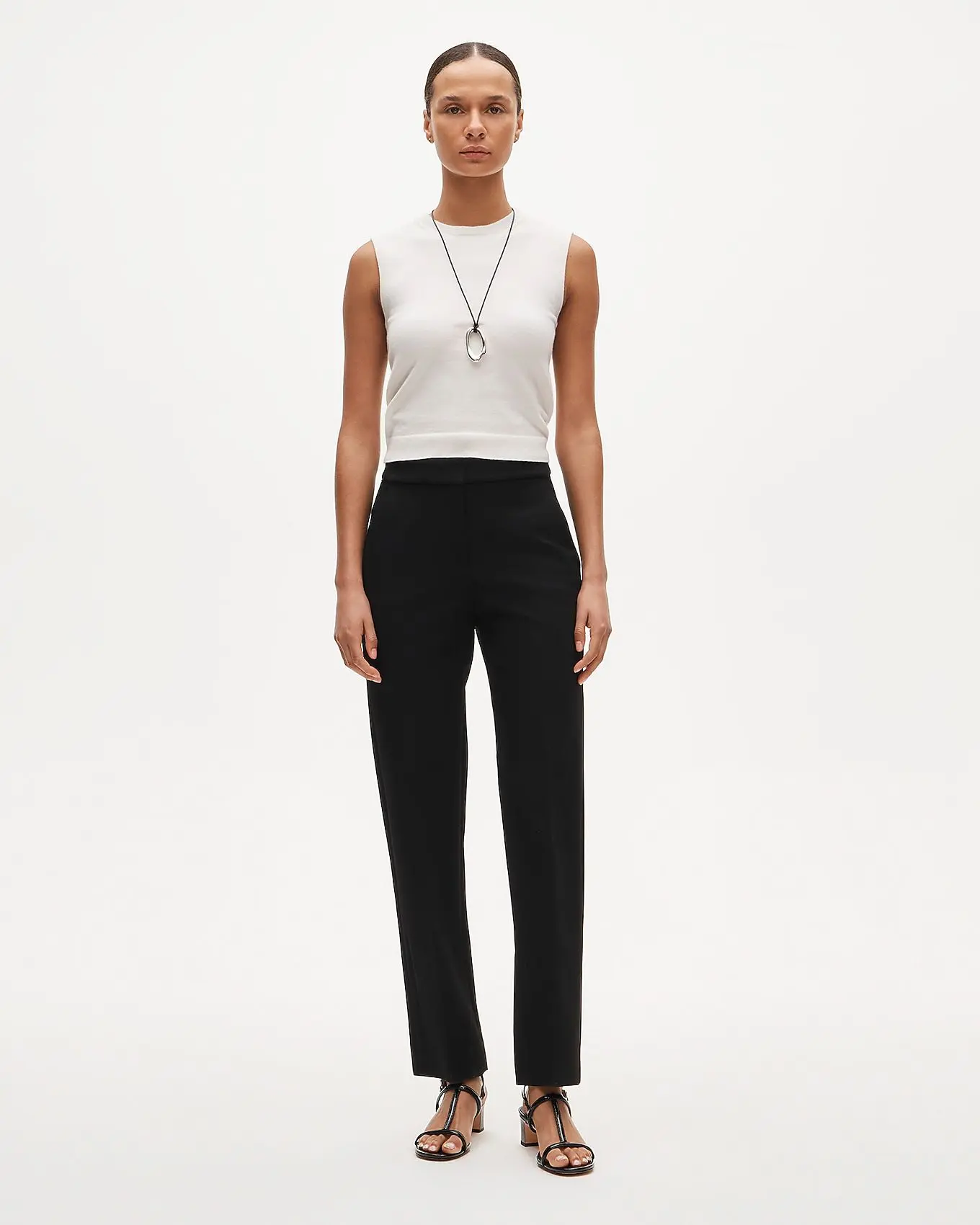 Kate Straight-Leg Pant in Four-Season Stretch (Black)