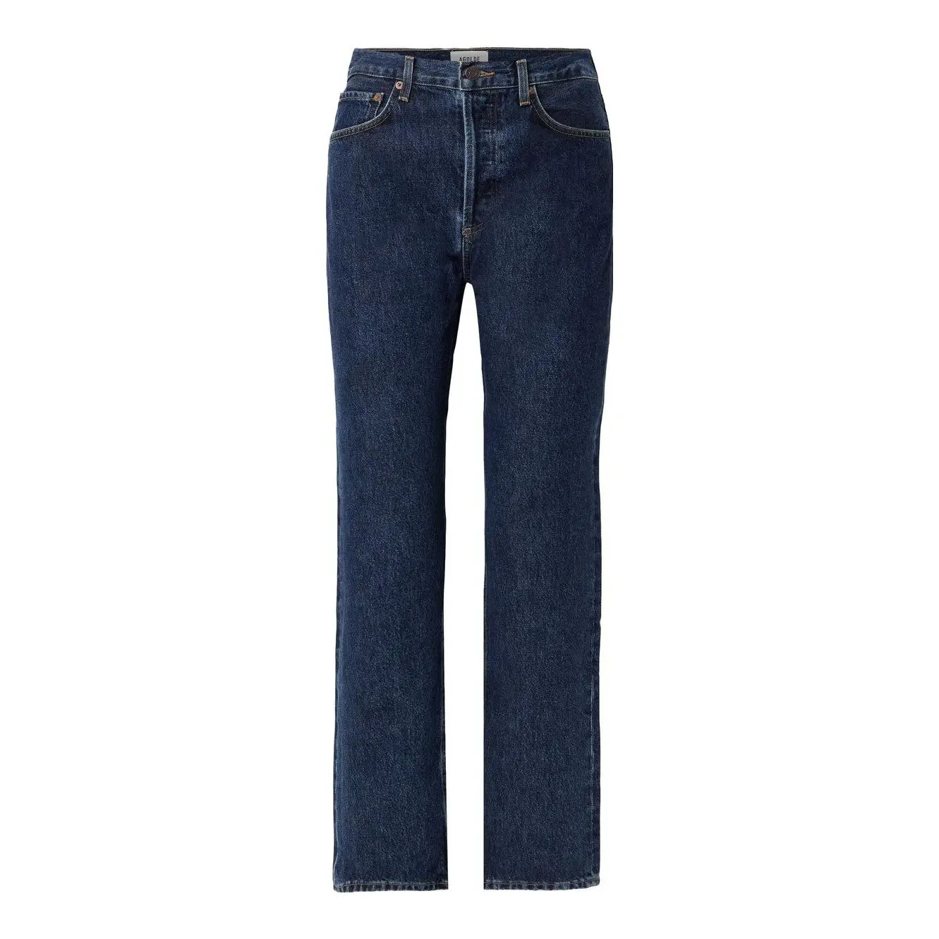 90's Pinch Waist High Rise Straight Jeans (Navigate)