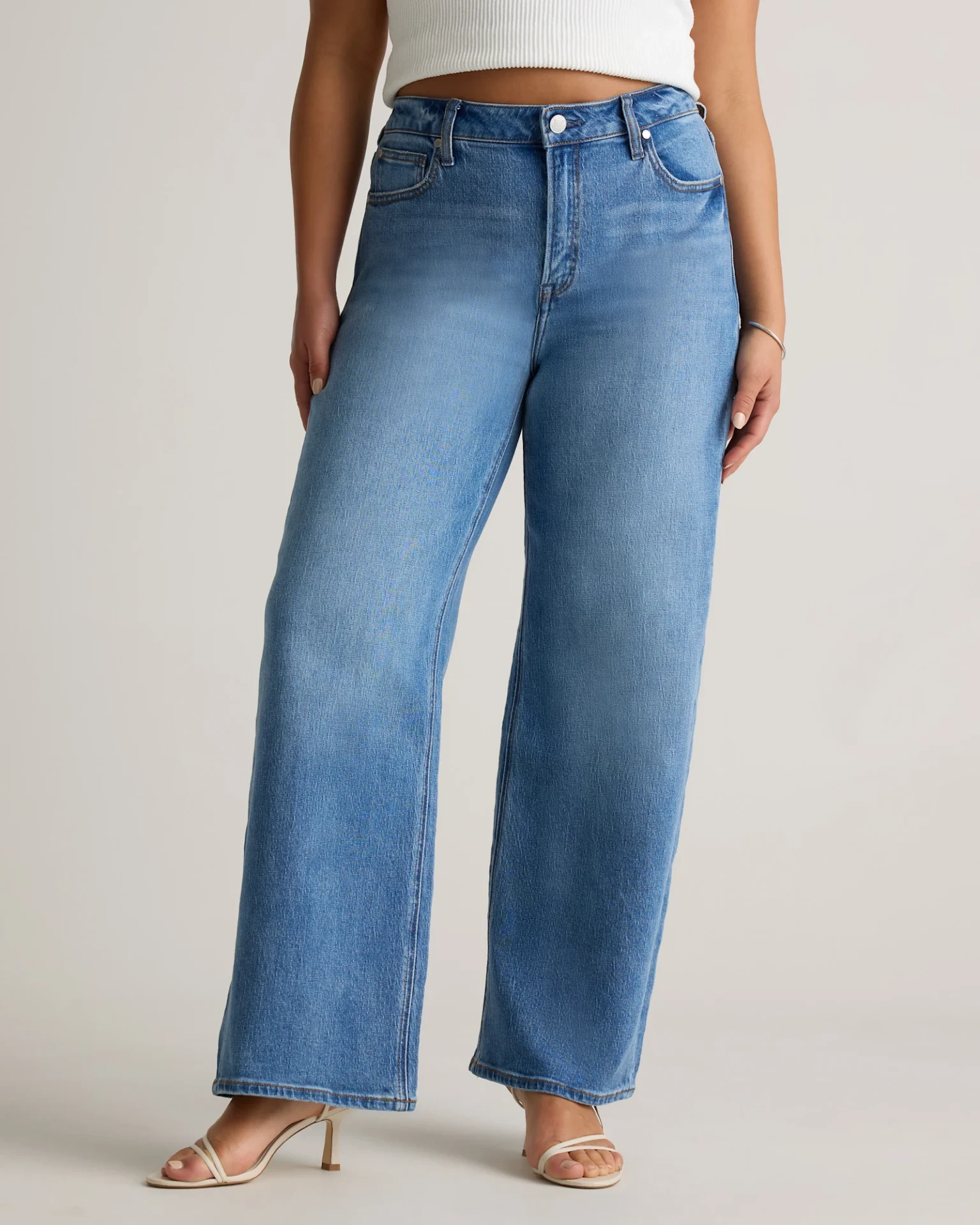 Bella Stretch Relaxed Straight Jeans (Atlantic Blue)