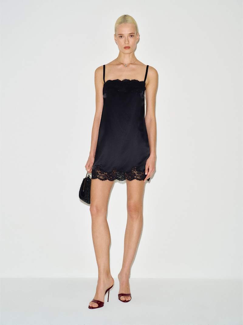 Emma-Rose Silk Dress (Black)