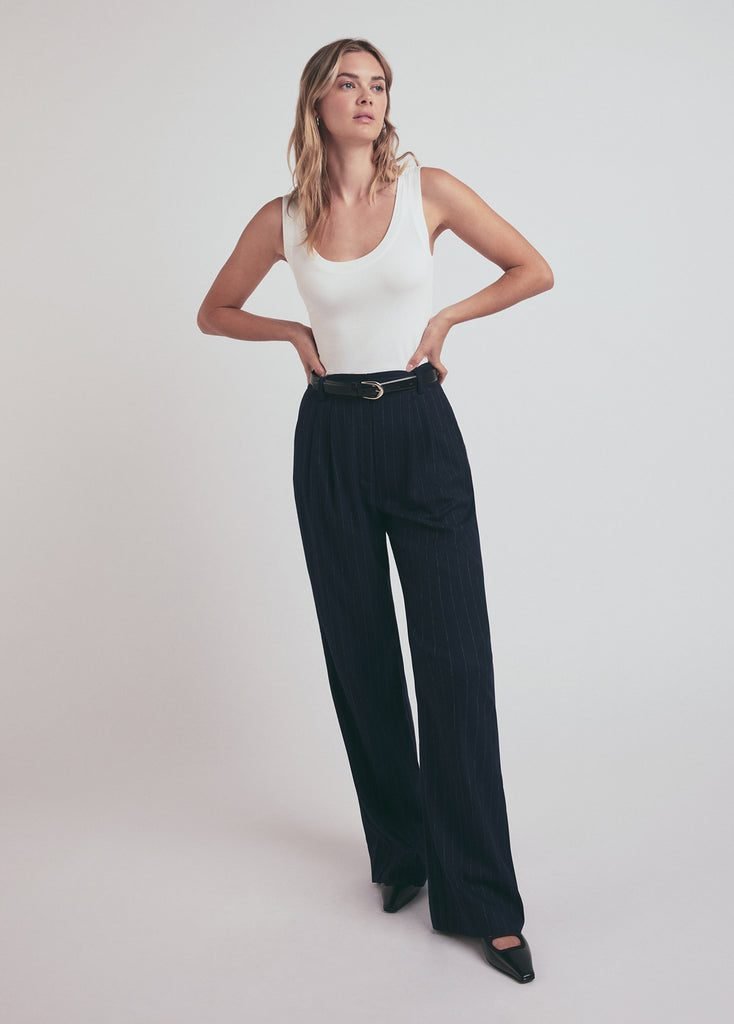 THE FAVORITE PANT (Navy Pinstripe)