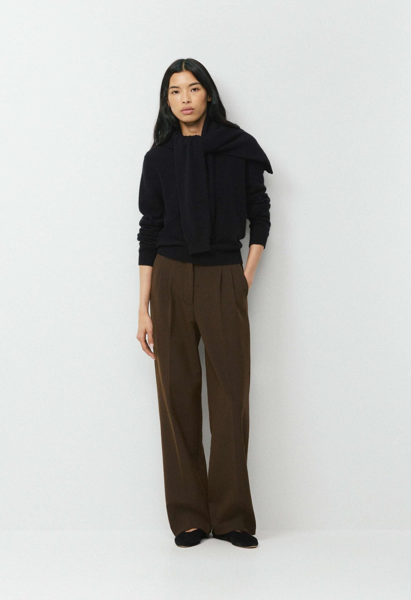The Effortless Pants Softly Structured (Heather Charcoal)