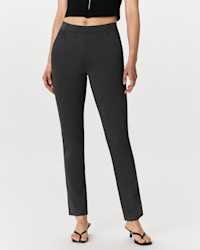 Ultra-Stretch Ponte Straight Leg Pants (Charcoal)