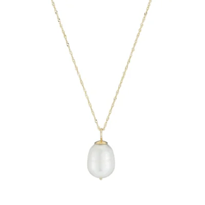 Baroque Pearl Drop Necklace