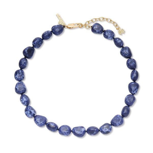 Indigo Baroque Collar Necklace