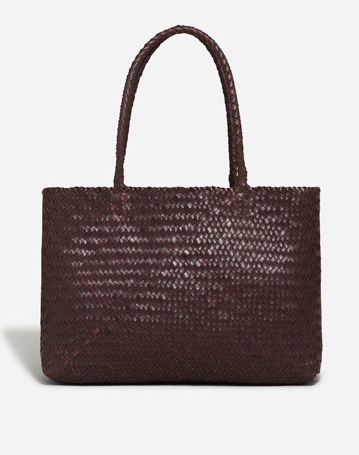 The Signature Woven Tote (Coffee Bean)