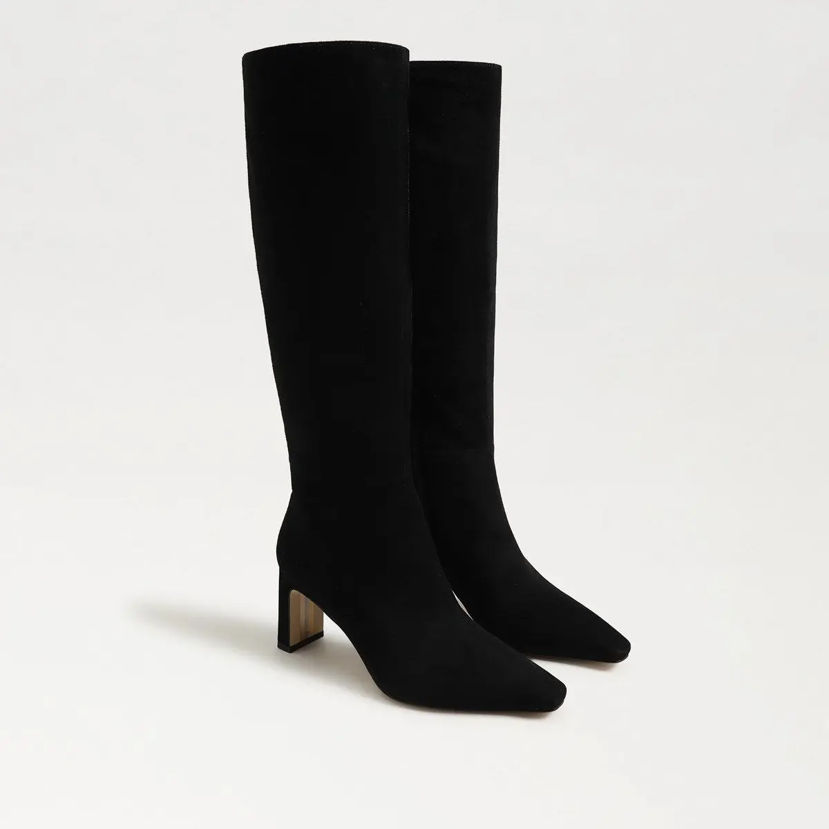 Sylvia Knee High Boot (Black Suede)