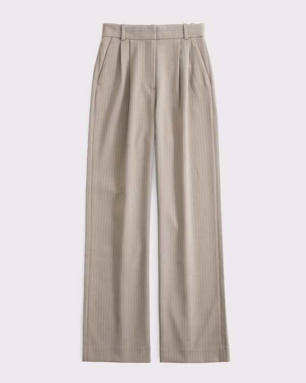 A&F Sloane Tailored Wide Leg Pant