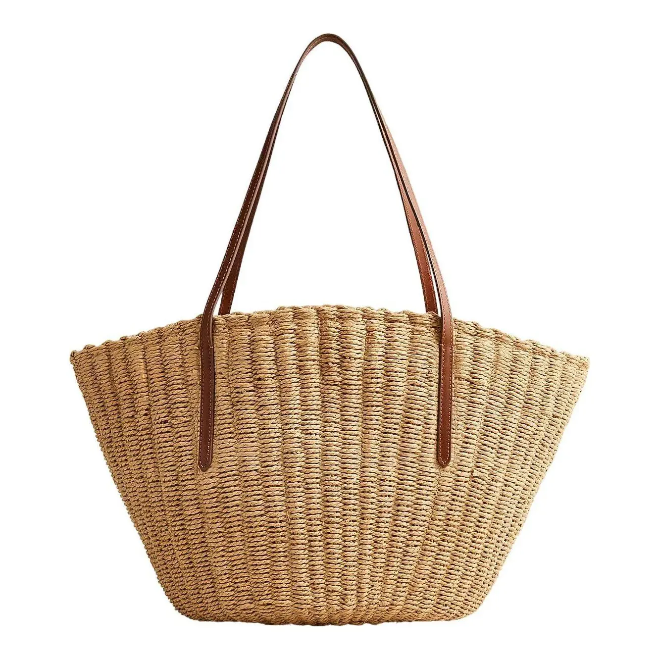 Como Woven Tote Bag (Natural Straw)
