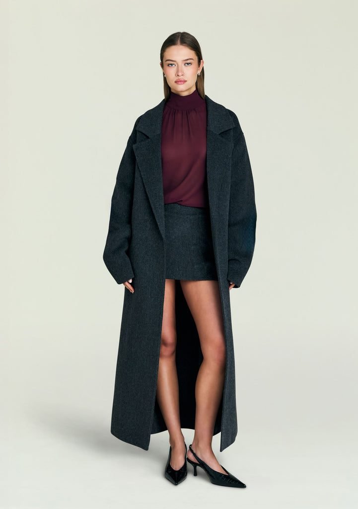 Lyli Wool Coat (Dark Charcoal)