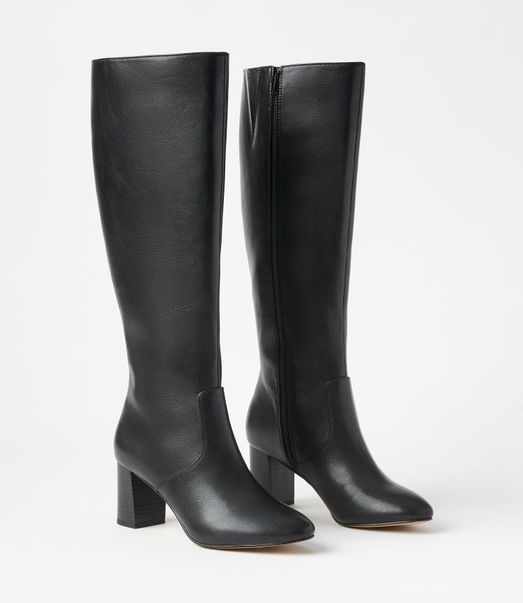 Heeled Tall Boots (Black)