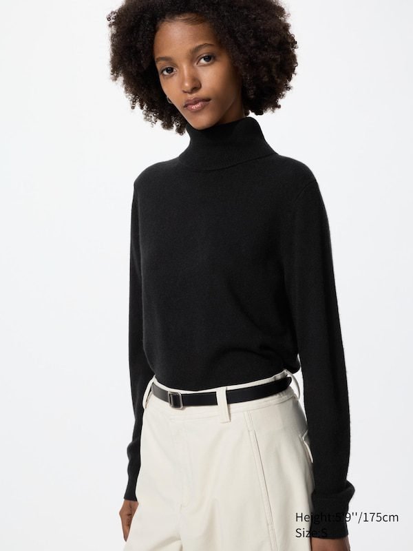 Cashmere Sweater | Turtleneck (Black)