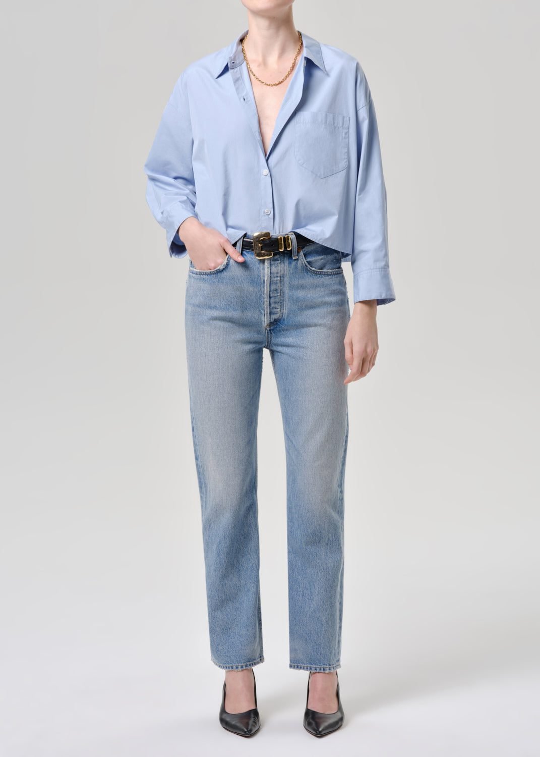 Blaine Vintage Straight Jeans (Parasol)
