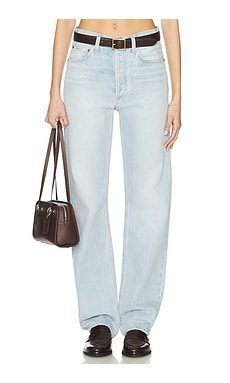 Kelly High-Rise Straight Jeans (Wave)