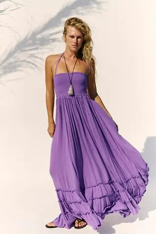 Extratropical Maxi Dress (Easy Iris)