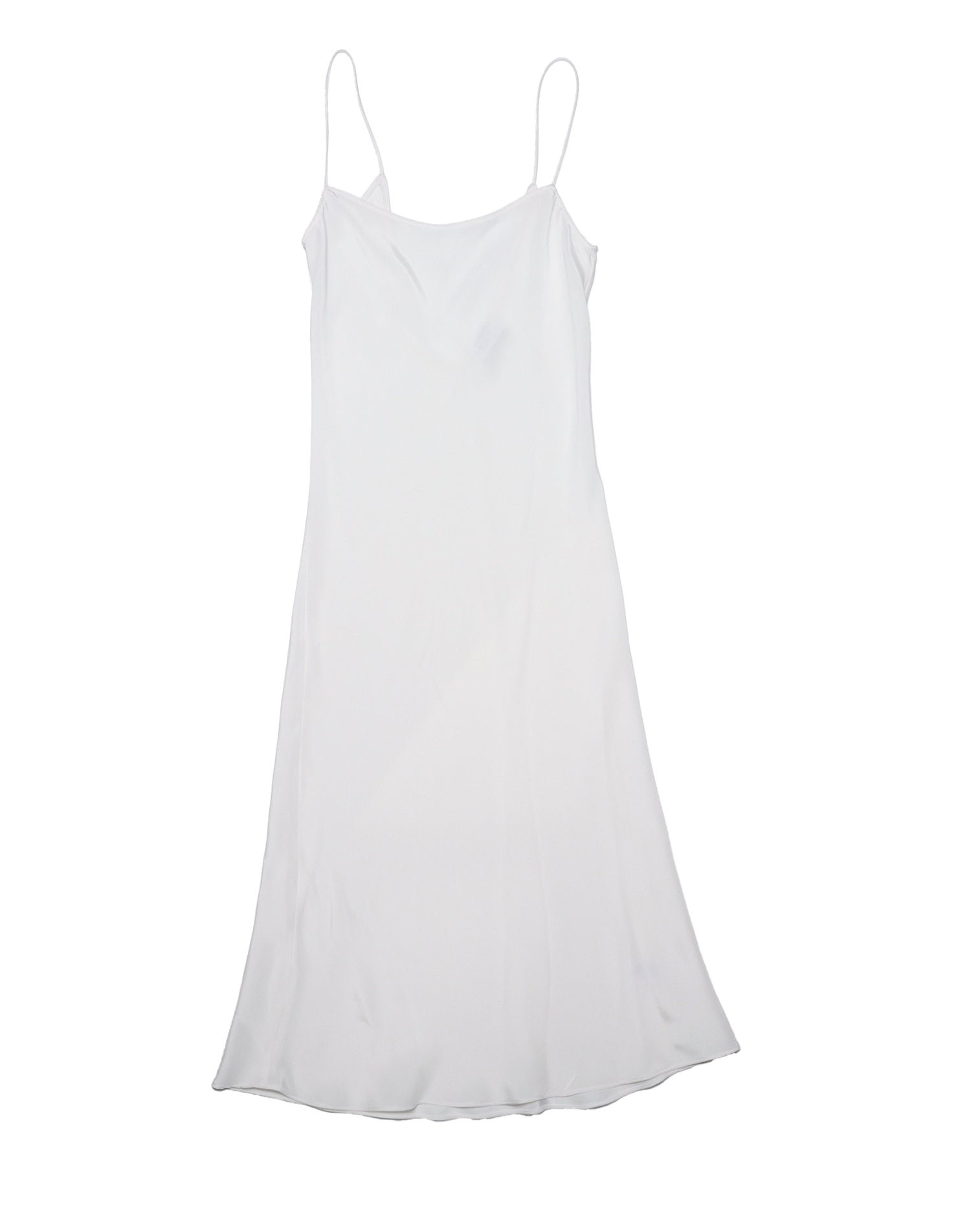 Silk Slip Dress, Ivory