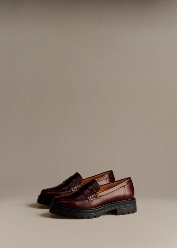 Albane Loafers (Glossy Burgundy)