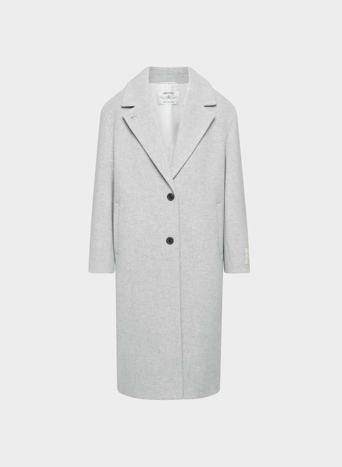The Only Coat - Soft Wool Cashmere (Heather Light Grey)