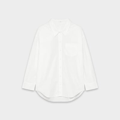 Wilfred Reminisce Relaxed Poplin Shirt (Bright White)