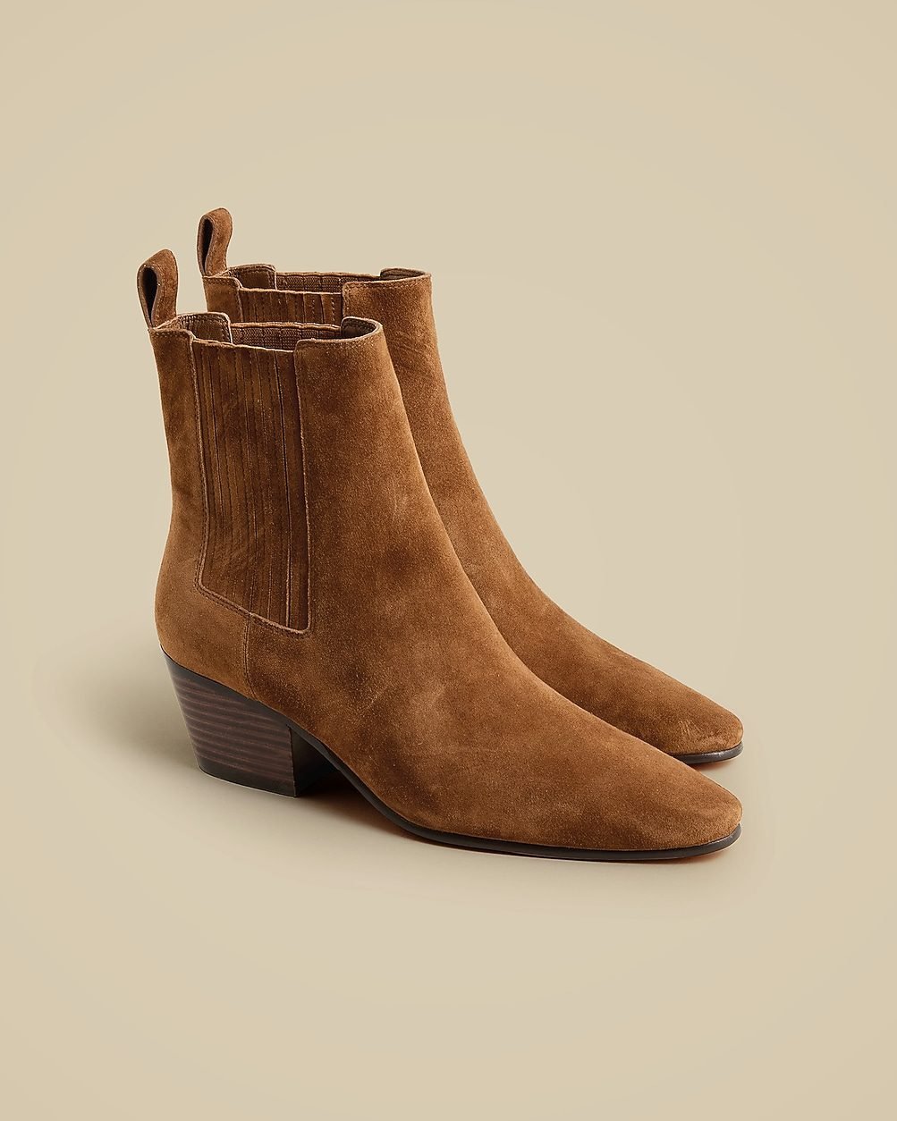 Piper Ankle Boots in Suede (Rich Toffee)