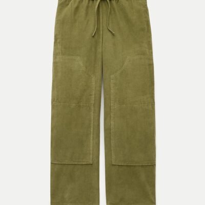 Luna Pant in Lightweight Corduroy (Mediterranean Olive)