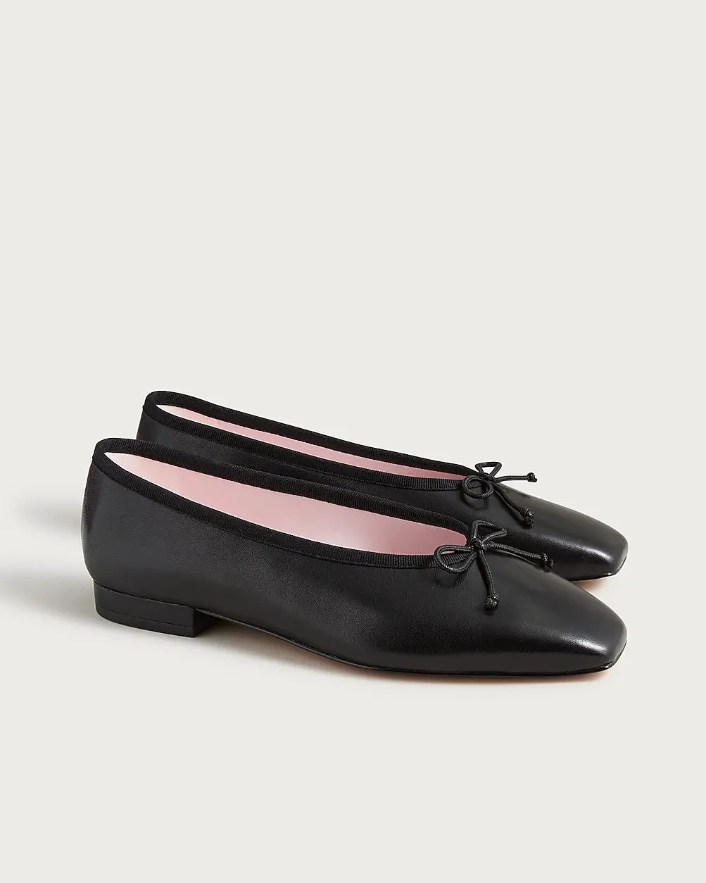 Sophie Ballet Flats in Leather (Black)