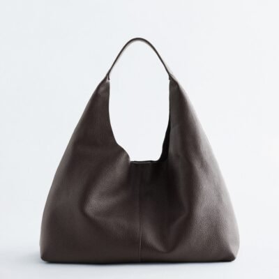 Classic Leather Tote Bag (Mahogany)