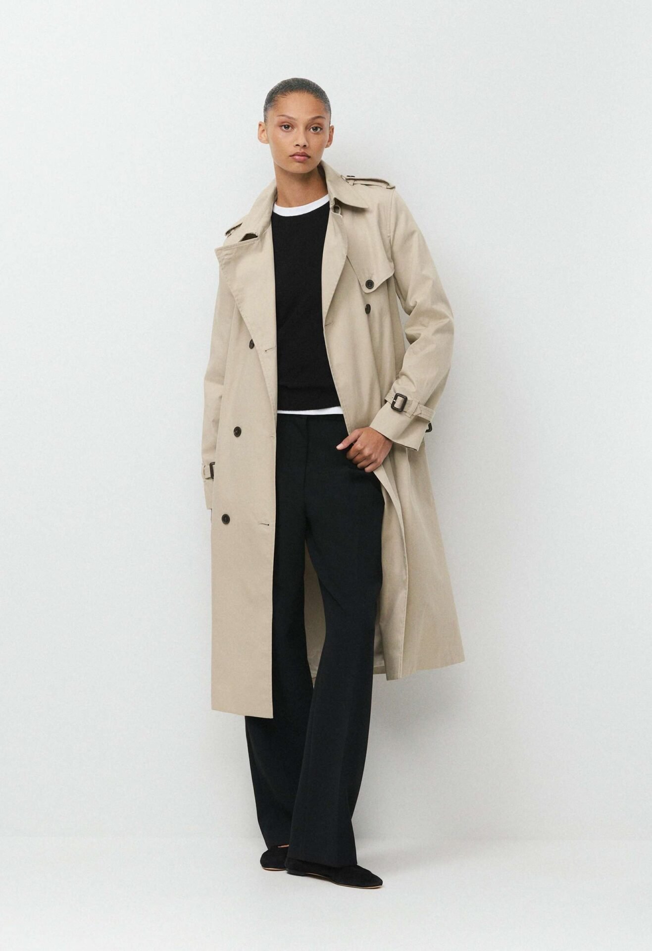The Finch Trench Coat - City Twill (Marcona Beige)