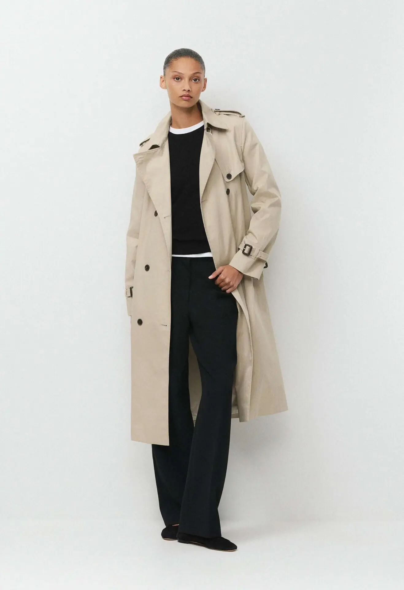 The Finch Trench Coat - City Twill (Marcona Beige)