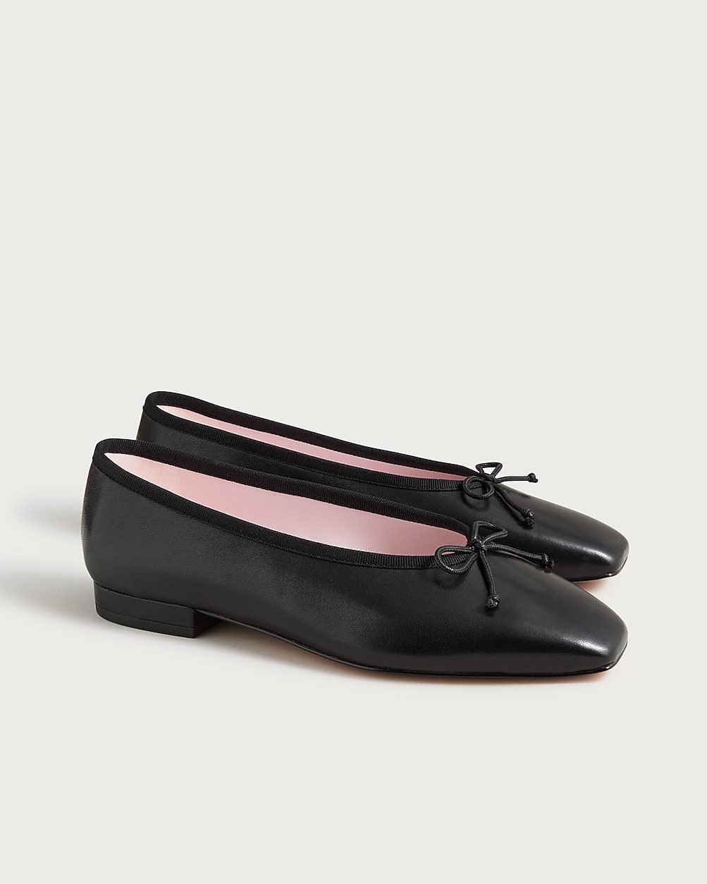 Sophie Ballet Flats in Leather (Black)
