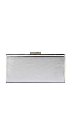 Samantha Slimline Clutch - Silver