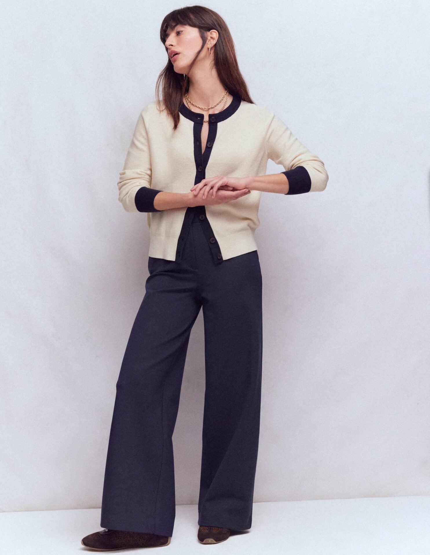 Belgravia Ponte Pants - Navy