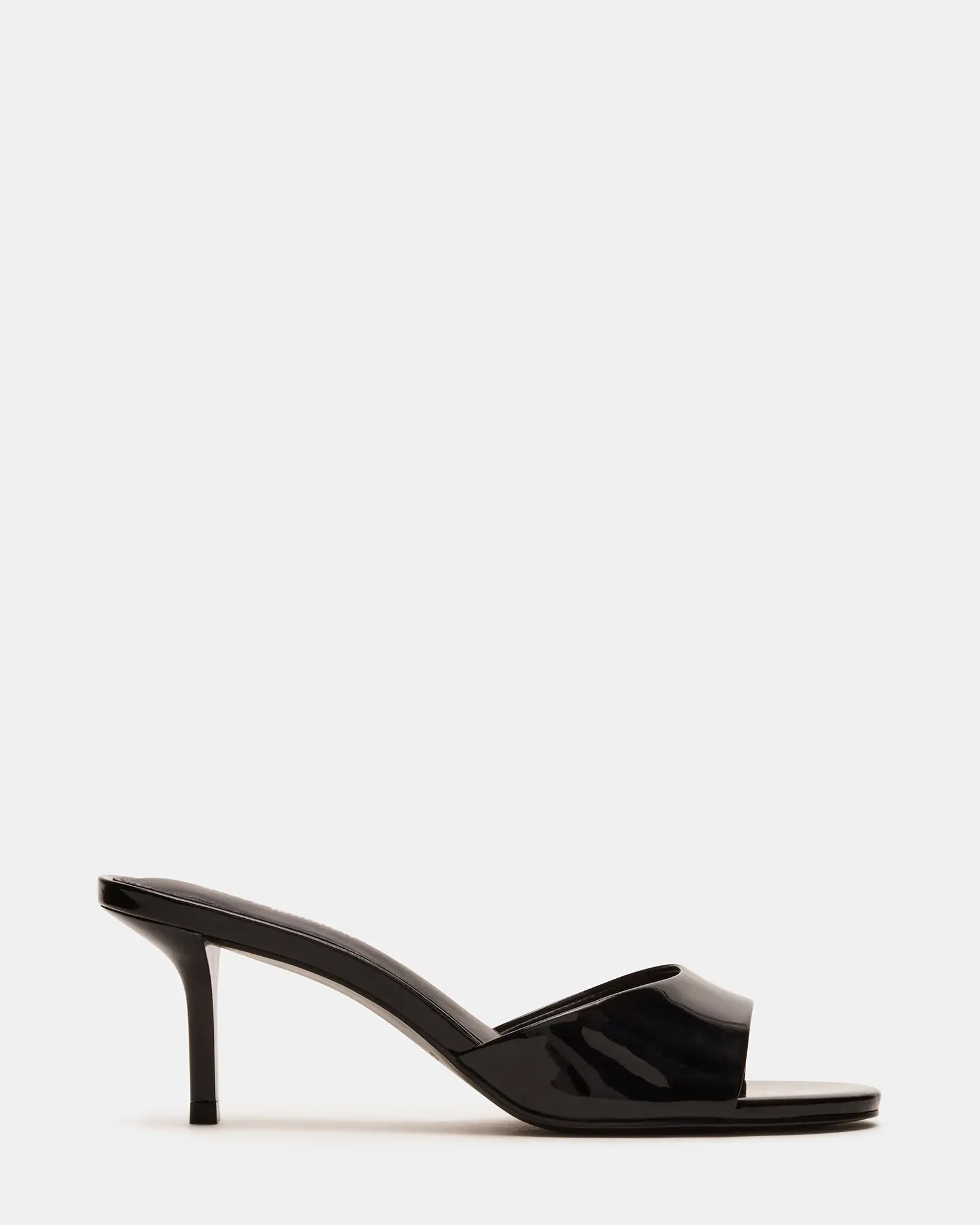 Kendrix Leather Heels (Black Leather Mule)