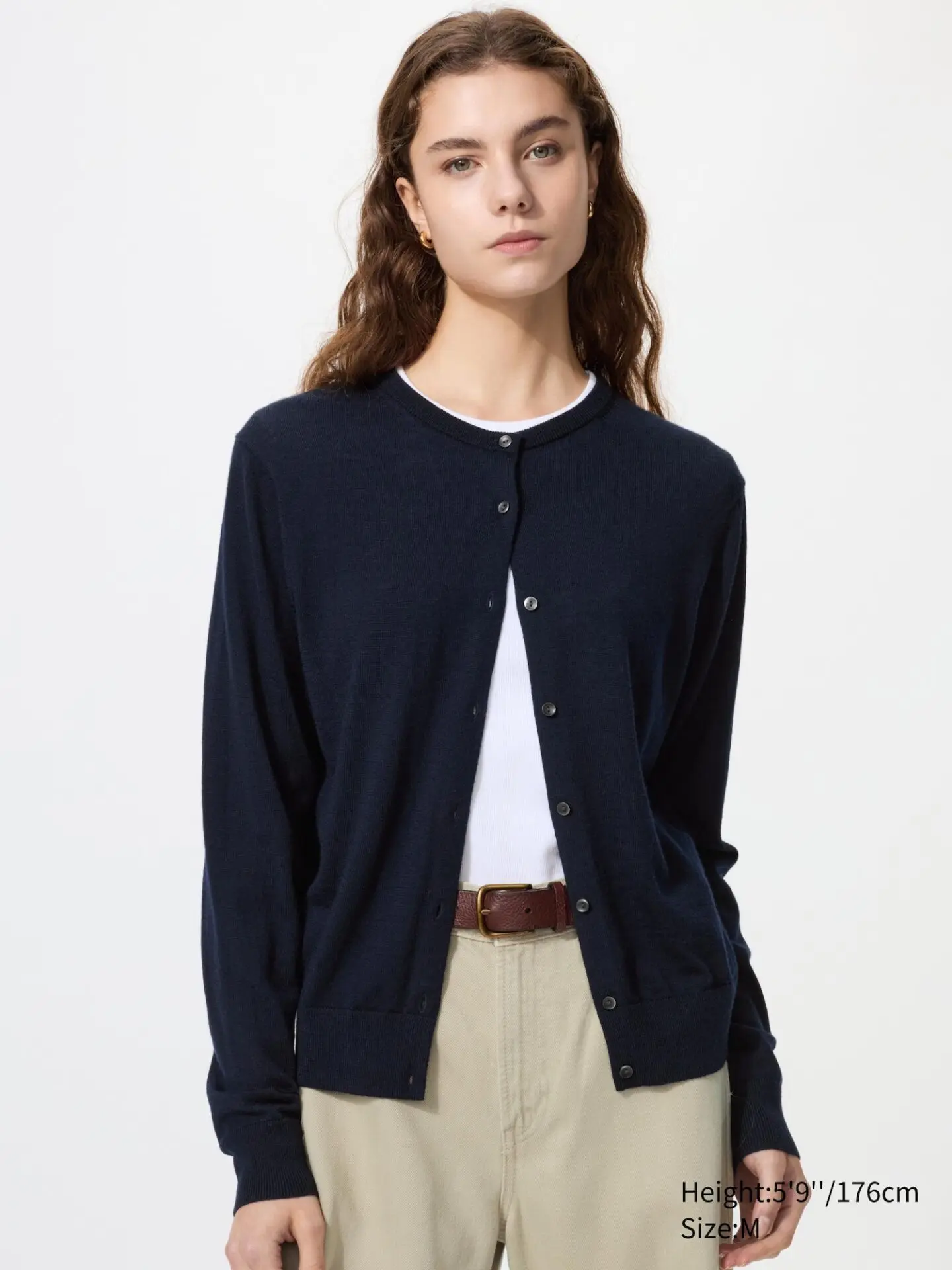 Merino Cardigan (Navy)