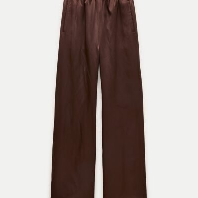 Cosmo Pant in Luster Charmeuse (Cubeb Berry)